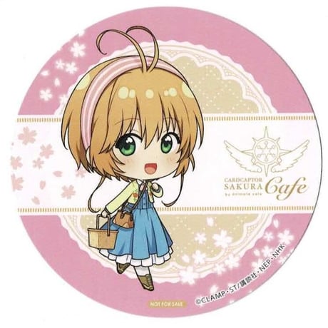 カードキャプターさくら×animate cafe(2021) 木之本桜(私服) コースター