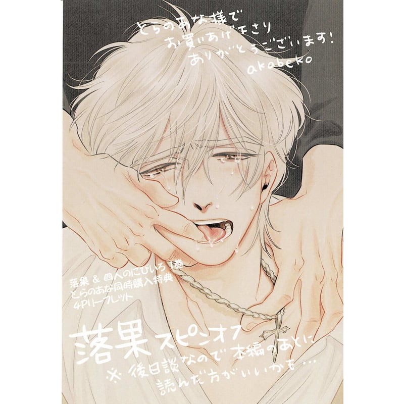 【特典】　akabeko  リーフレット  ペーパー　BL 特典】 akabeko リーフレット ペーパー BL 特典】 akabeko