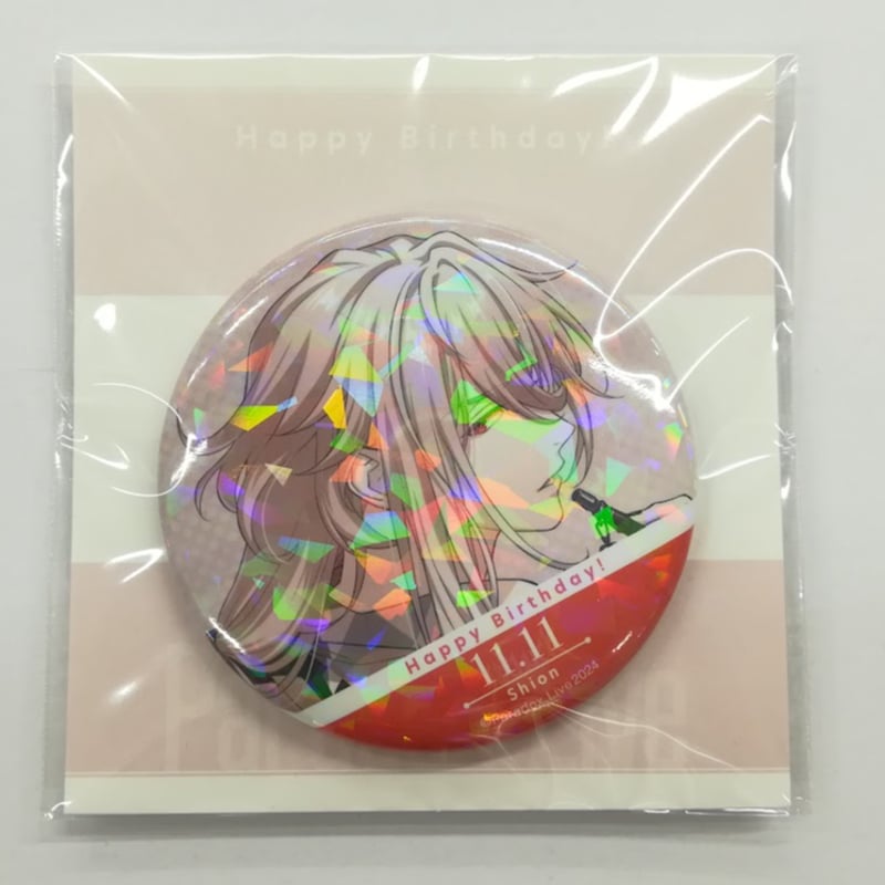Paradox Live 甲斐田紫音 BIRTHDAY GOODS 台紙付きホログラム缶 Paradox Live 甲斐田紫音 BIRTHDAY GOODS 台紙付きホログラム缶