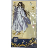 魔道祖師 サンリオ 特典 イラストカード 魏無羨　藍忘機 最安 魔道祖師 完結記念展 魏無羨 藍忘機 A 扉絵箔押しイラスト