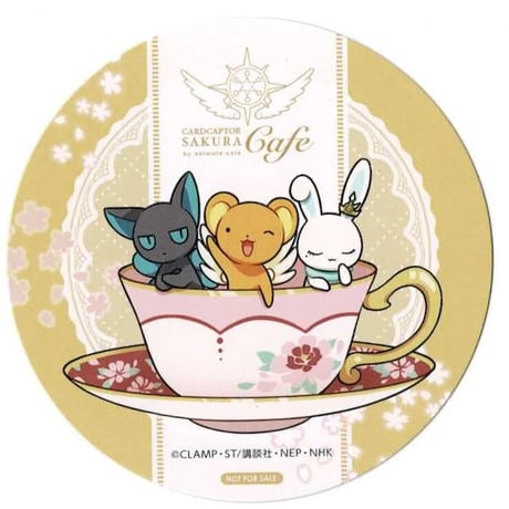 カードキャプターさくら×animate cafe(2021) ケロちゃん&スッピー&モモ コースター