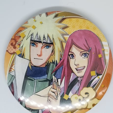 NARUTO J-WORLD 和紙 缶バッジ 四代目 波風ミナト 超激レア‼️‼️