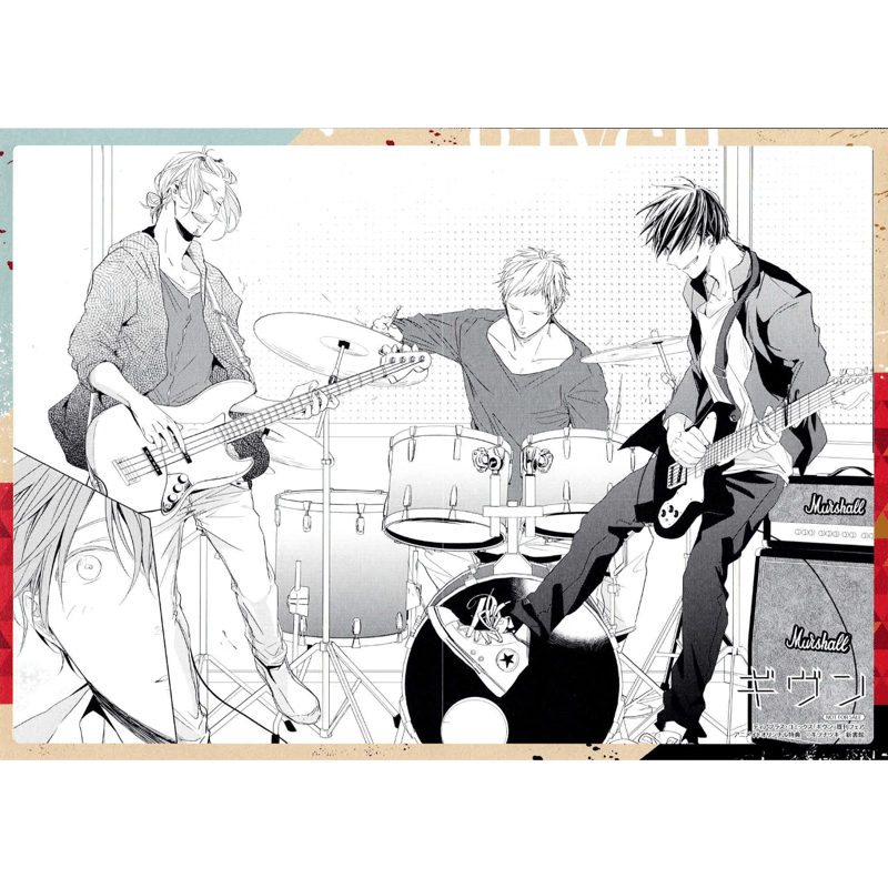 キヅナツキ『ギヴン』 完結記念フェア 名場面 カード【BLグッズ】 | K
