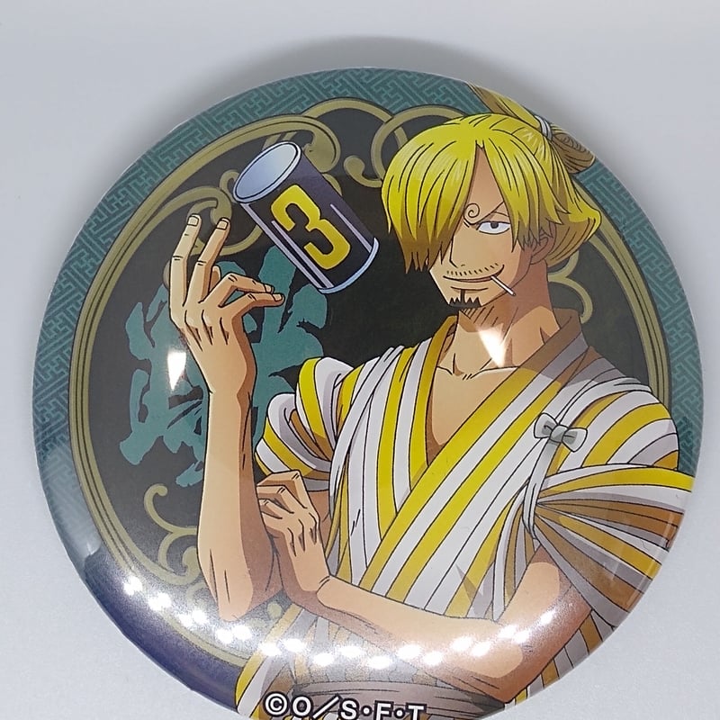 ワンピース　サンジ　缶バッジ　ONE PIECE　輩　麦わらストア ワンピース 麦わらストア限定 輩缶バッジ ENGINE サンジ｜Yahoo