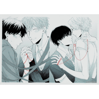 吉尾アキラ 『繋いだ恋の叶え方』 モノクロ マンガ 複製原画【BLグッズ