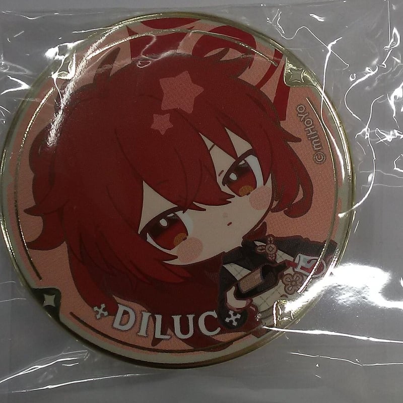 原神　スイパラ缶バッジ　キャラバッジ　ディルック　トレーディング 原神 ディルック スイパラ ちびキャラトレーディング缶バッジ