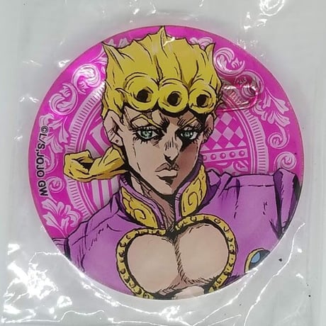 ジョジョ展　コレクション缶バッジ　ジョルノ 荒木飛呂彦展 ジョルノ コレクション缶バッジ 原作 ジョジョ展