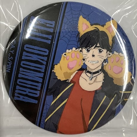 『BANANA FISH』　奥村英二　缶バッジ　ハロウィンVer.