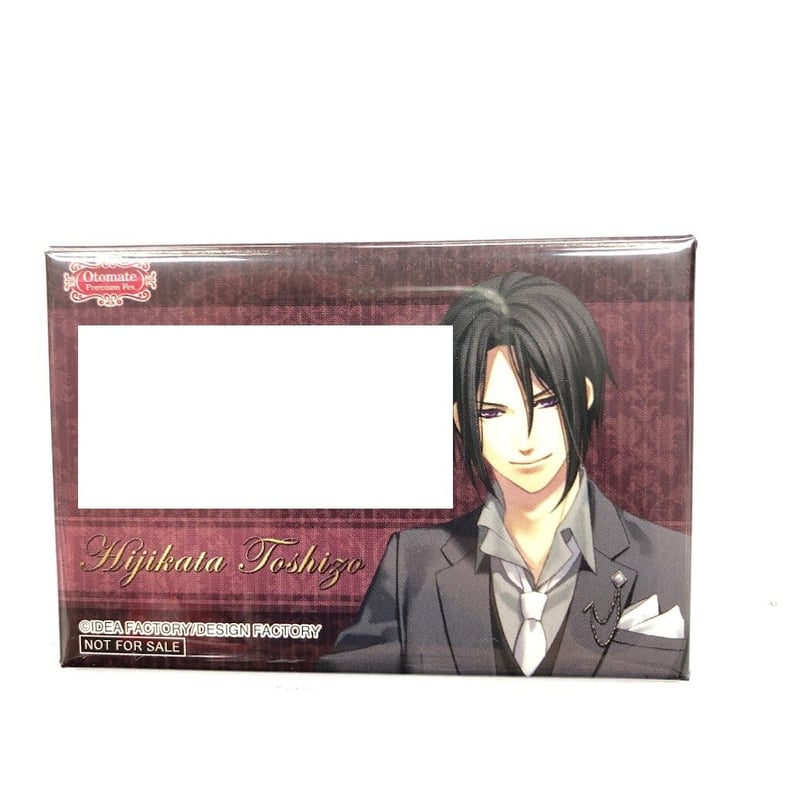 薄桜鬼 スクエア缶バッジ 土方歳三 薄桜鬼 スクエア缶バッジ 土方歳三