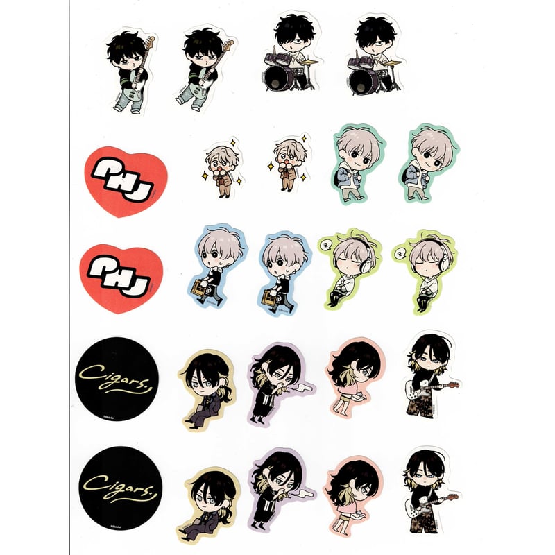 しっけ 『ピンクハートジャム beat』 フレークシール（24枚入り）【BL