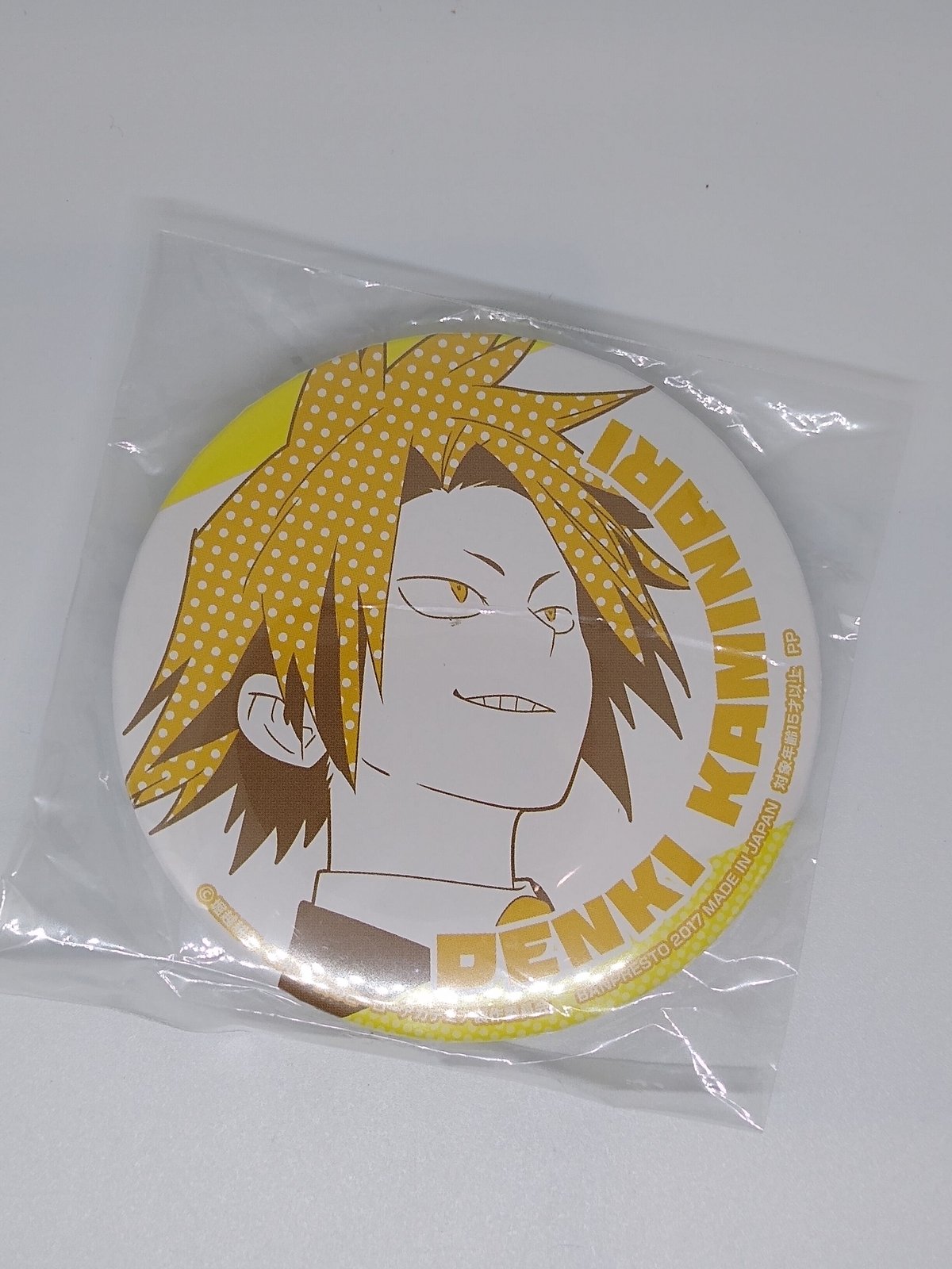 僕のヒーローアカデミア 上鳴 電気 缶バッジ 復習のお時間だ | K