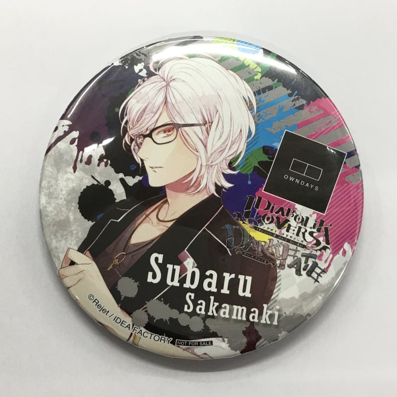 DIABOLIK LOVERS　ディアラバ　カラ鉄　コラボ　缶バッジ　逆巻スバル DIABOLIK LOVERS 逆巻スバル DIABOLIK LOVERS × OWNDAYS