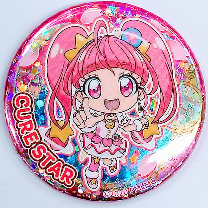 キュアスター 缶バッジ 全プリキュア展 スタートゥインクルプリキュア スター☆トゥインクルプリキュア キュアスター 星奈ひかる 缶バッジ