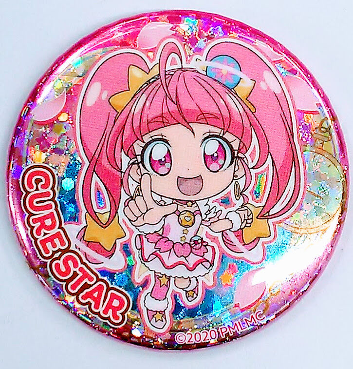 キュアスター 缶バッジ 全プリキュア展 スタートゥインクルプリキュア スター☆トゥインクルプリキュア キュアスター 星奈ひかる 缶バッジ