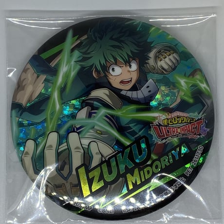 僕のヒーローアカデミア 緑谷出久部分ホロ缶バッジ