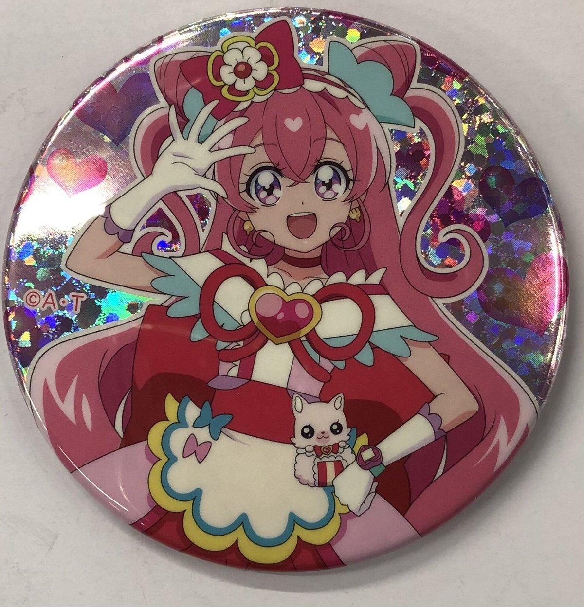 デリシャスパーティ♡プリキュア　キュアプレシャス ホログラム缶バッジ　和実ゆい fit=scale-down,w=1200