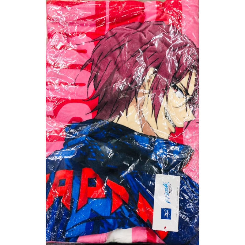 Free! 等身大バスタオル 松岡凛 ミズノ Free! ミズノコラボ 松岡凛