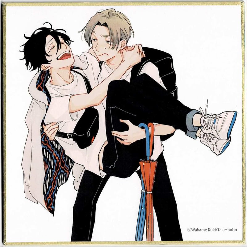 久喜わかめ『 雨のちマル 』 「Qpa -day off-」 ミニ色紙【BLグッズ  