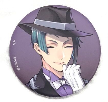 ツイステ ジェイド 缶バッジ LNアート LINE スタンプアート 寮服 ツイステッドワンダーランド ジェイド ツイステ コミケ100 LINE公式