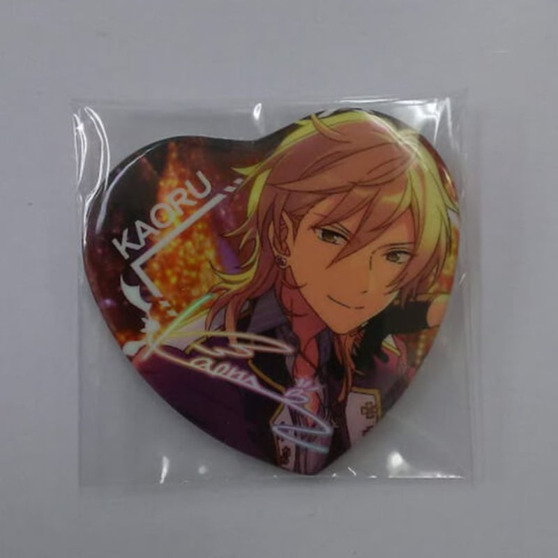 あんスタ　羽風薫　願望ホログラムハート缶バッジ あんさんぶるスターズ あんさんぶるスターズ！！羽風薫願望ホログラムハート缶バッジ