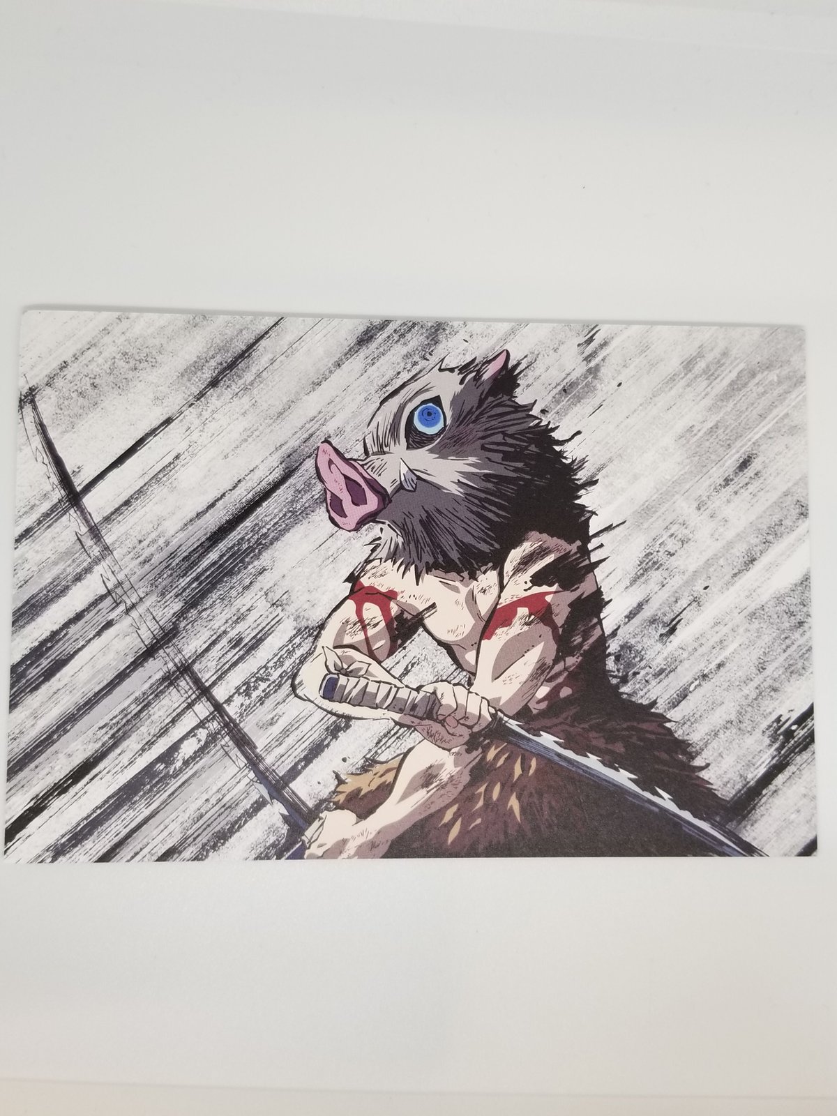 嘴平伊之助ページ 鬼滅の刃 嘴平伊之助 全集中展 描き下ろしミニ色紙 2点セット