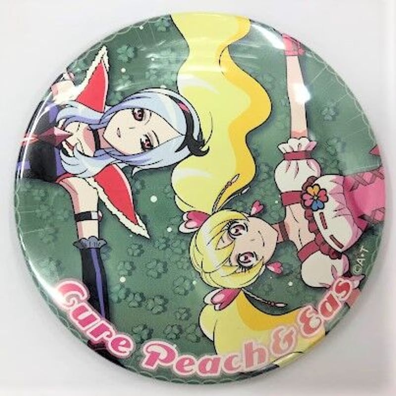 キズ有】フレッシュプリキュア！ キュアピーチ &イース 缶バッジ | K