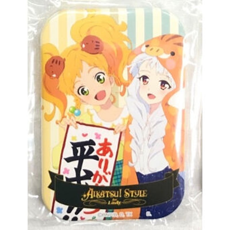 アイカツ　ゆず&リリィ　缶バッジ アイカツ！ ゆず&リリィ アイカツ！シリーズ スクエア缶バッジ | K