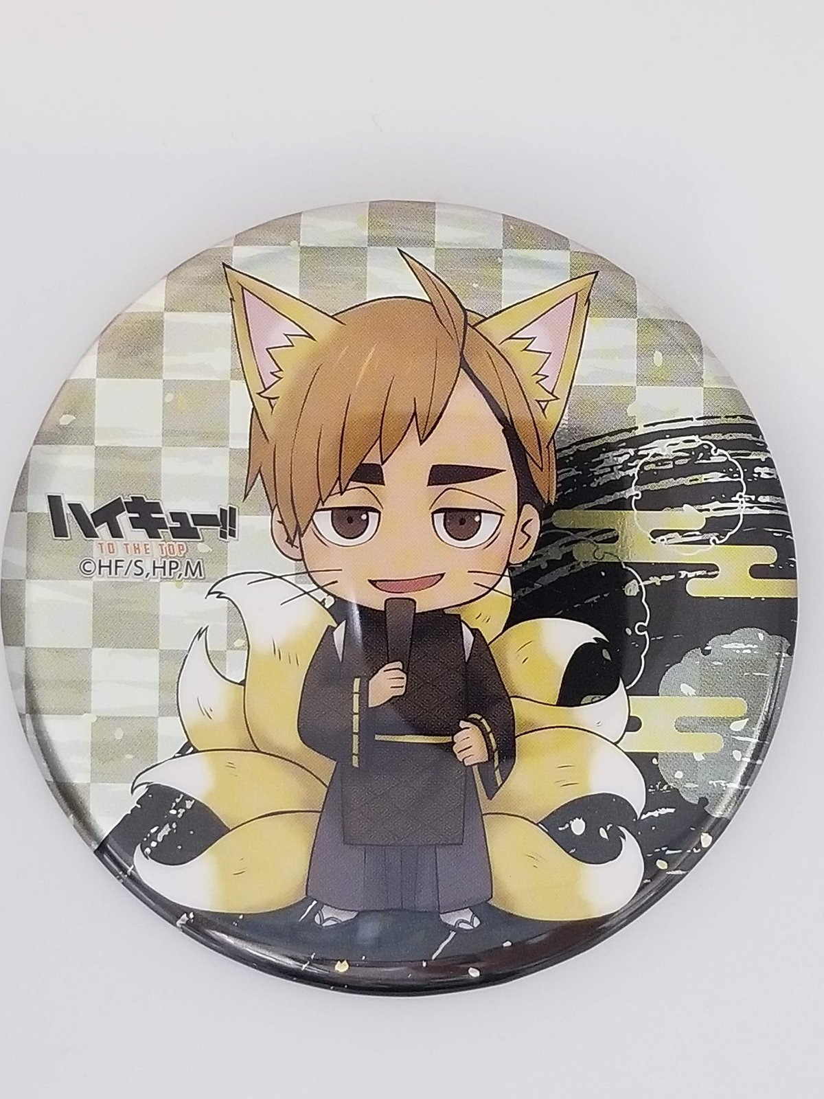 ハイキュー ナンジャタウン 缶バッジ 宮侑 メタリック ハイ