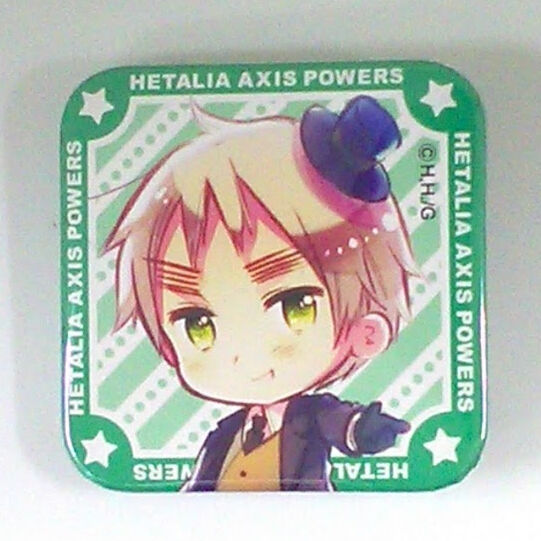 ヘタリア 学園ヘタリア スクエア缶バッジ 日本 イギリス
