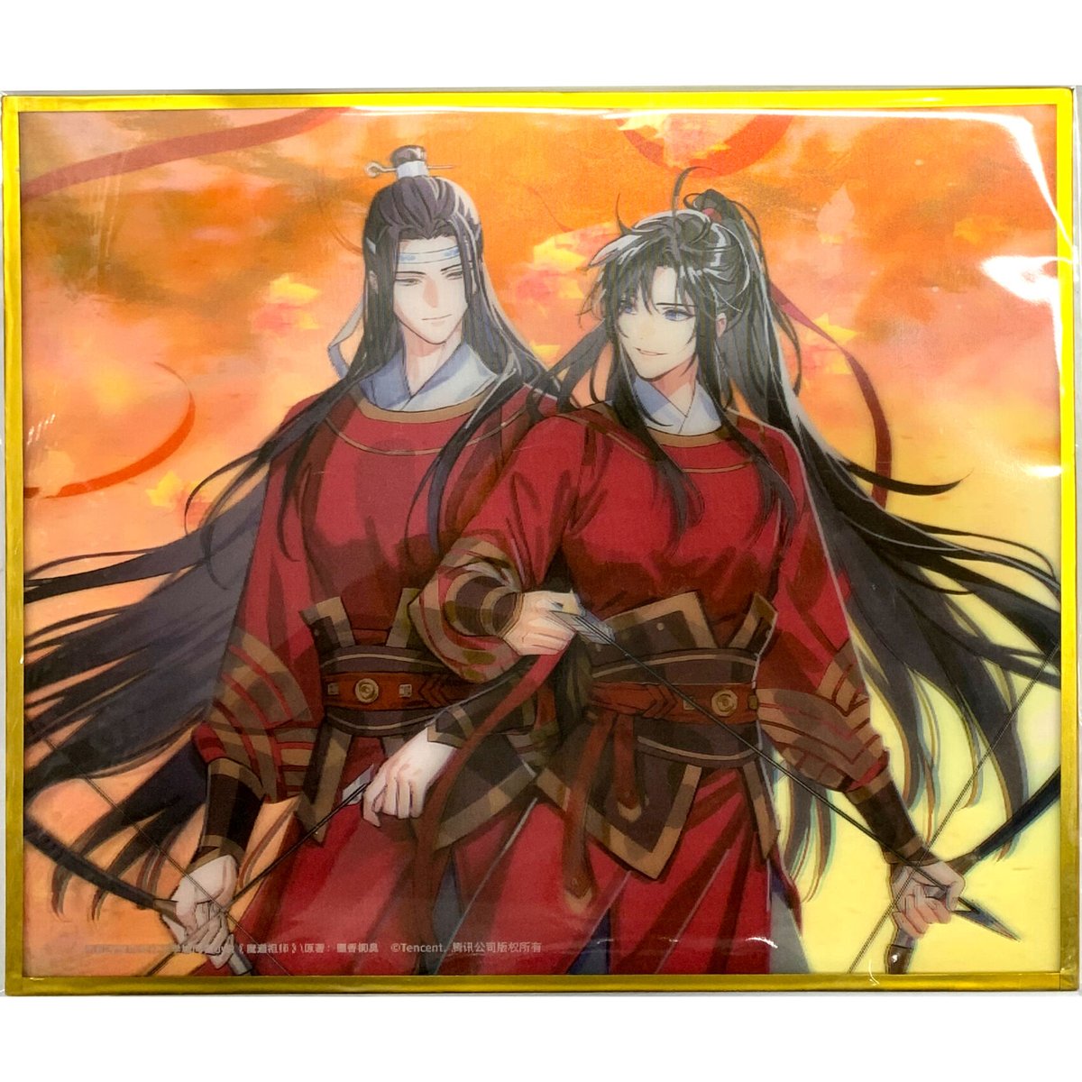 墨香銅臭『魔道祖師』 KAZE アクリル色紙 少年如故 (紅葉 ) 藍忘機 魏