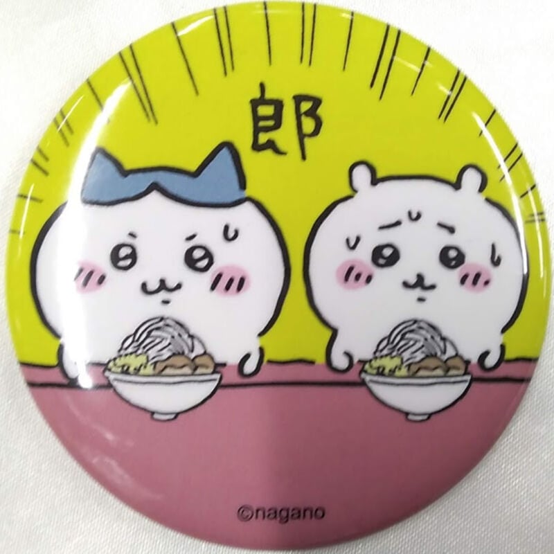 ちいかわ】ちいかわ&ハチワレ(郎) 缶バッジ(ちいかわのまいにち編) | K