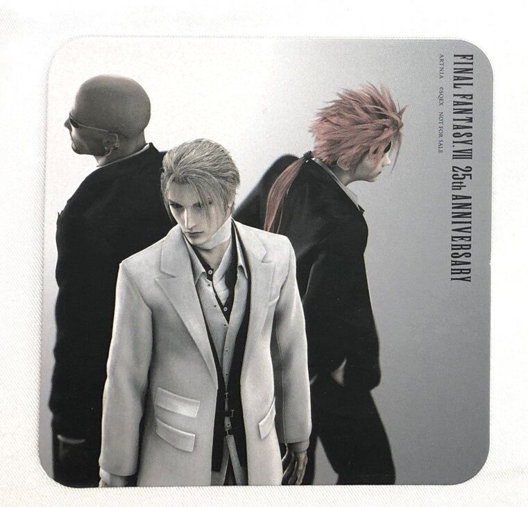 ファイナルファンタジー7 スクエニカフェ　コースター クラウド 25周年 ff7 FINAL FANTASY VII 25th ANNIVERSARY CAFE