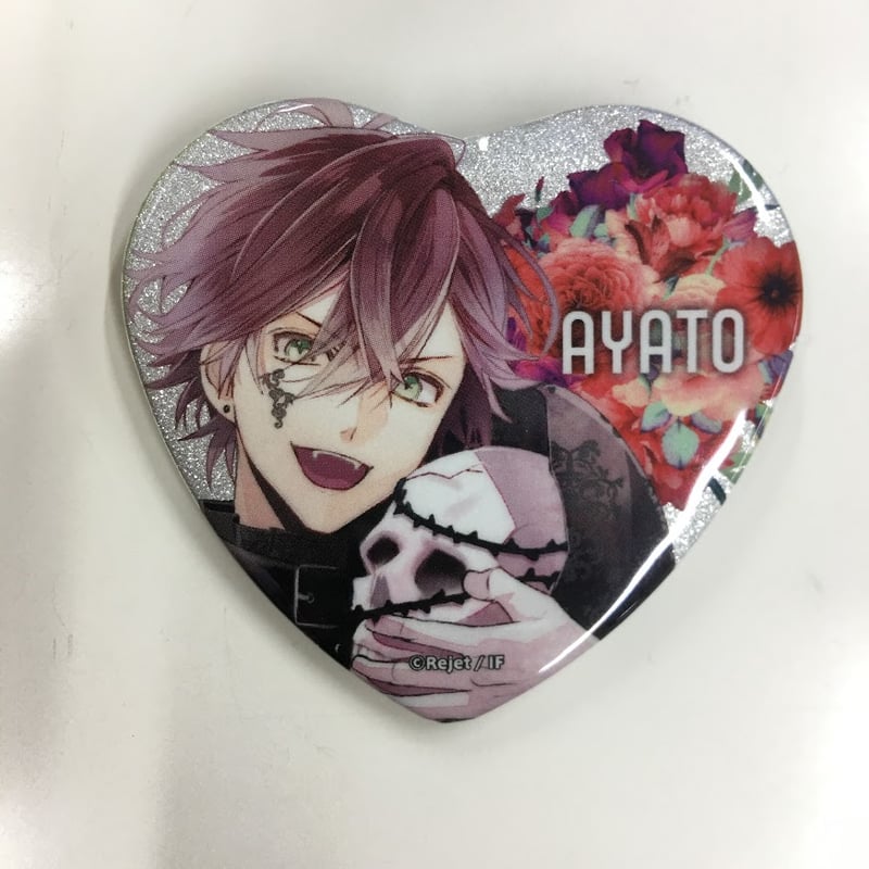 キャラクターグッズ 死の祝祭 ホロ 缶バッジ 逆巻 アヤト DIABOLIK LOVERS