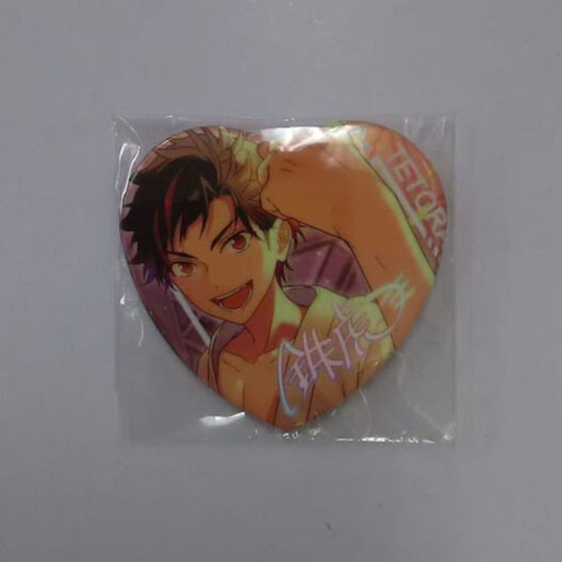 南雲鉄虎 願望 ハート缶バッジ あんスタ中国 誓約 ハート 缶バ 3周年