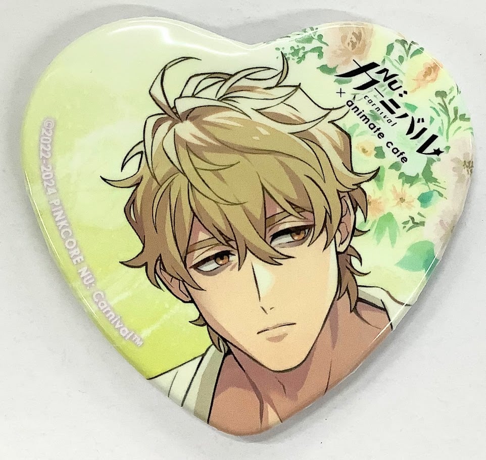 NU:カーニバル 2周年 アニカフェ ハート型缶バッジ エイト NU