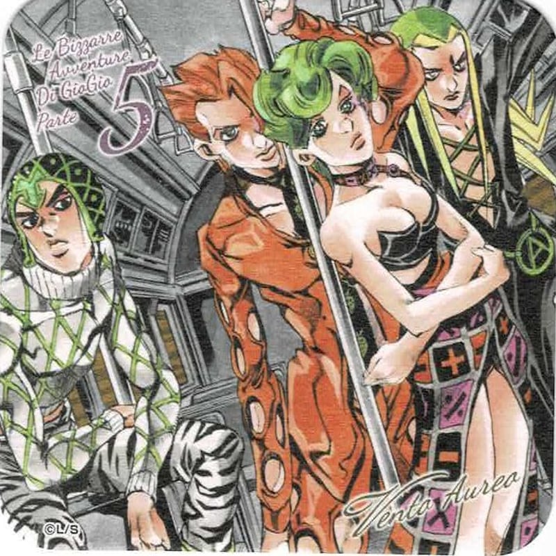 ジョジョ展 アートコースター　ブチャラティ　ジョルノ ジョジョの奇妙な冒険 ブチャラティチーム アートコースター | K-BOOKS