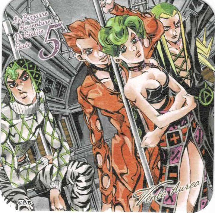 ジョジョの奇妙な冒険 ブチャラティチーム アートコースター | K-BOOKS