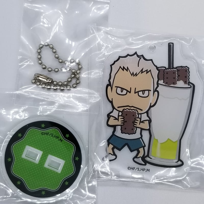 ハイキュー!! 青根 高伸 アクリルスタンドキーホルダーコラボフードver