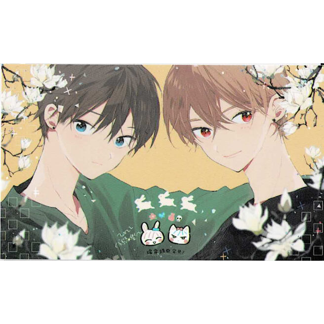 仔縞楽々 『ハレルヤベイビー』 特典 イラストカード 【BLグッズ】 | K