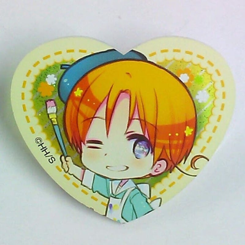 ヘタリア　ハート型　ラメアクリルバッジ ヘタリア World Stars: ハート型ラメアクリルバッジ vol.4: 1Box