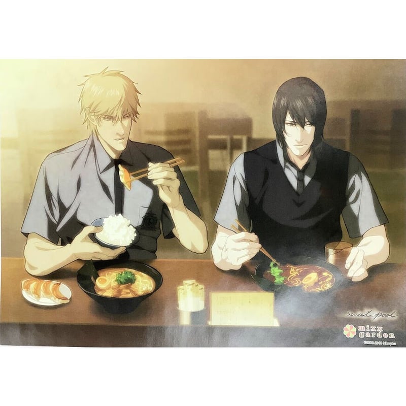 sweet pool』 mixx gardenコラボカフェ A3 ポスター 崎山蓉司 城沼哲