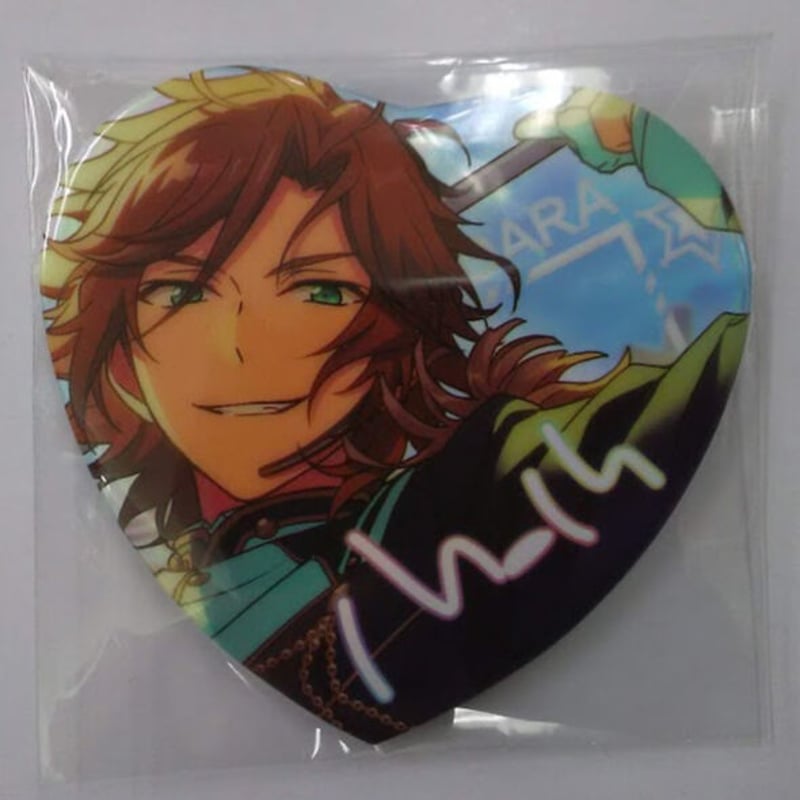 あんさんぶるスターズ！！三毛縞斑願望ホログラムハート缶バッジ 黒船