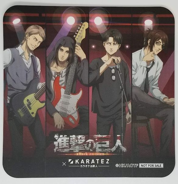 進撃の巨人 WIT STUDIO コミケ限定 リヴァイ コースター 進撃の巨人 リヴァイ&エレン&ハンジ&ジャン スペシャルコラボドリンク