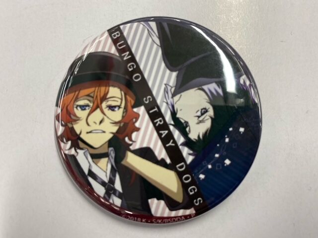 傷み有】『文豪ストレイドッグス』 缶バッジ 中原 中也/芥川