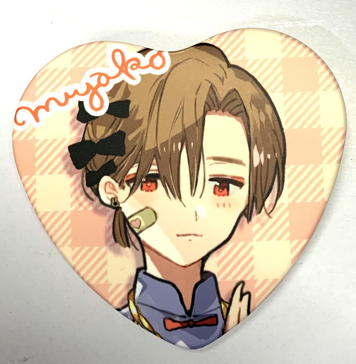 仔縞楽々 『ハレルヤベイビー』Lafary ハート缶バッジ 呉都【BLグッズ