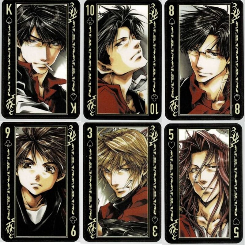 DICE&GUNS (未開封 カード付き)DVD 峰倉かずや 峰倉かずや「Dice＆Guns」同梱特典 トランプ 仕様カード 6種セット | K