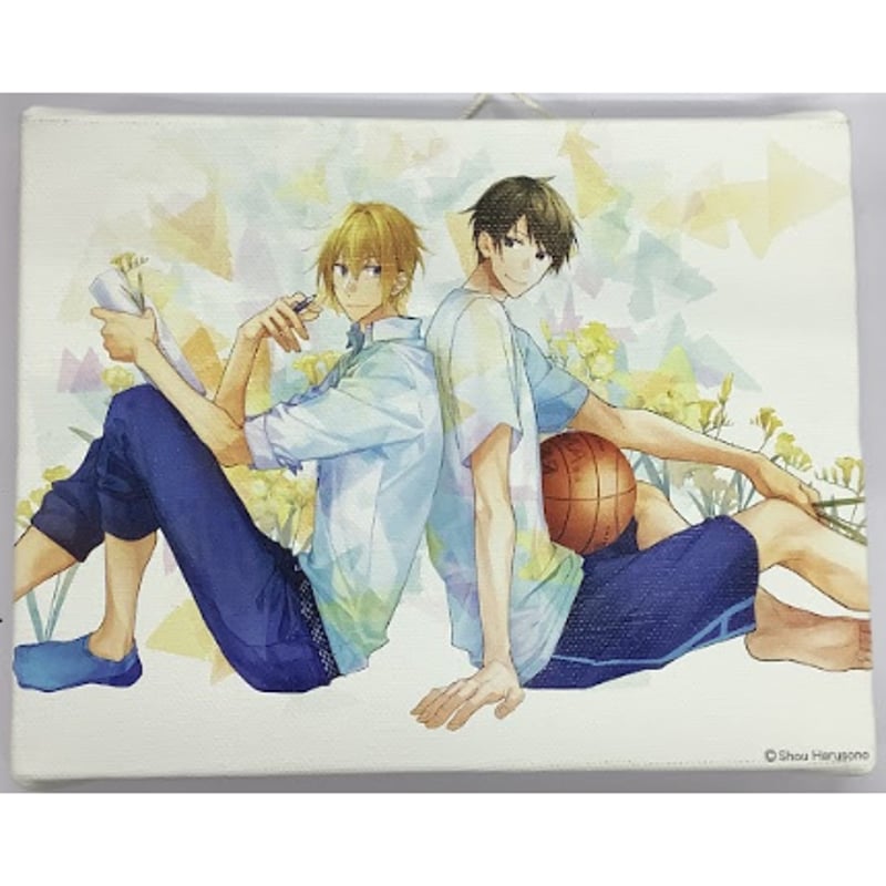 平野と鍵浦 缶バッジ アニメイトカフェ 平野大河 鍵浦昭 春園ショウ『平野と鍵浦』 キャンバス 平野大河 鍵浦昭【BLグッズ