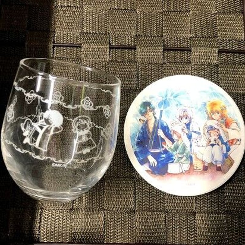 暁のヨナ 満福ガチャ くじ グラス コースター 缶バッジ セット 暁のヨナ×漫福ガチャ B賞 2-2 グラス&コースターセットB | K-BOOKS