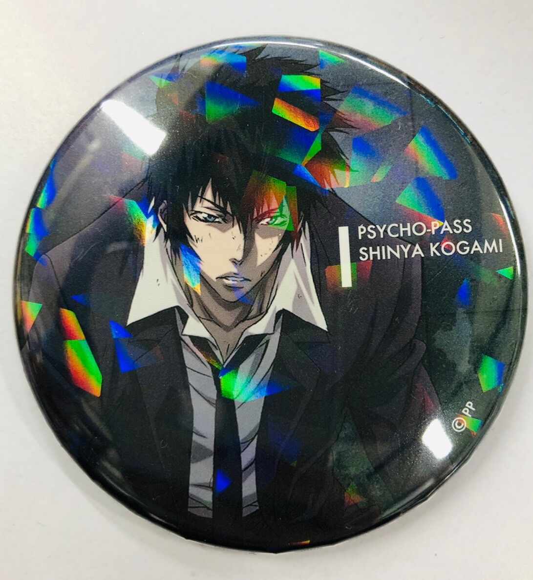 激レア　PSYCHO-PASS サイコパス 缶バッチ 狡噛 PSYCHO-PASS サイコパス 狡噛慎也 ホログラム缶バッジ アーカイブver