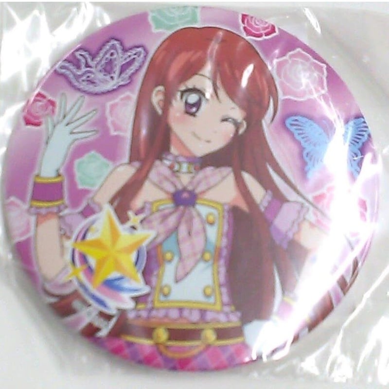 アイカツ 紫吹蘭 缶バッチミラー（包みタイプ）75mm | K-BOOKS 池袋 2 